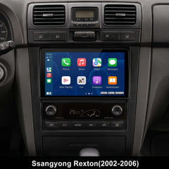 SsangYong Rexton 2002-2006 - 9" soitin, jossa Apple CarPlay ja Android Auto 