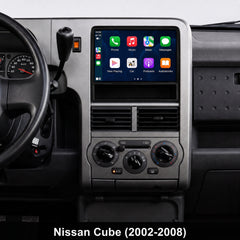 Nissan Cube 2002-2008 - 10,1" radio, jossa Apple CarPlay ja Android Auto 
