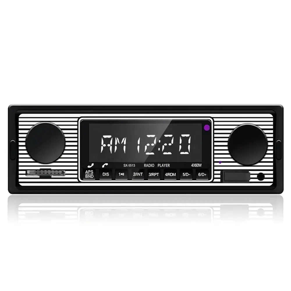 1 DIN autoradio Bluetoothilla, USB:llä ja retroilmeellä – MP3-soitin 
