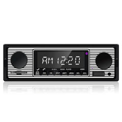 1 DIN autoradio Bluetoothilla, USB:llä ja retroilmeellä – MP3-soitin 