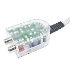 2-kanavainen High to Low Converter – RCA-linjalähtöadapteri auton radioon 