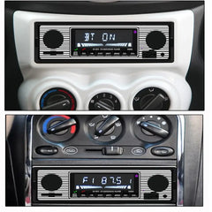 1 DIN autoradio Bluetoothilla, USB:llä ja retroilmeellä – MP3-soitin 