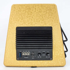 Subwoofer til bil 200W RMS – bagagerum bas 3800W bagdel med tilslutninger og kontroller