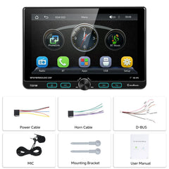 1 DIN autoradio 7" säädettävällä kosketusnäytöllä – Apple CarPlay & Android Auto 