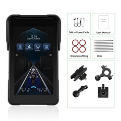 5" moottoripyörän näyttö CarPlaylla & Android Autolla 