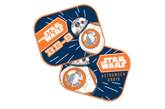 Kaksi 44 x 35 cm aurinkosuojaa Star Wars BB-8 -designilla