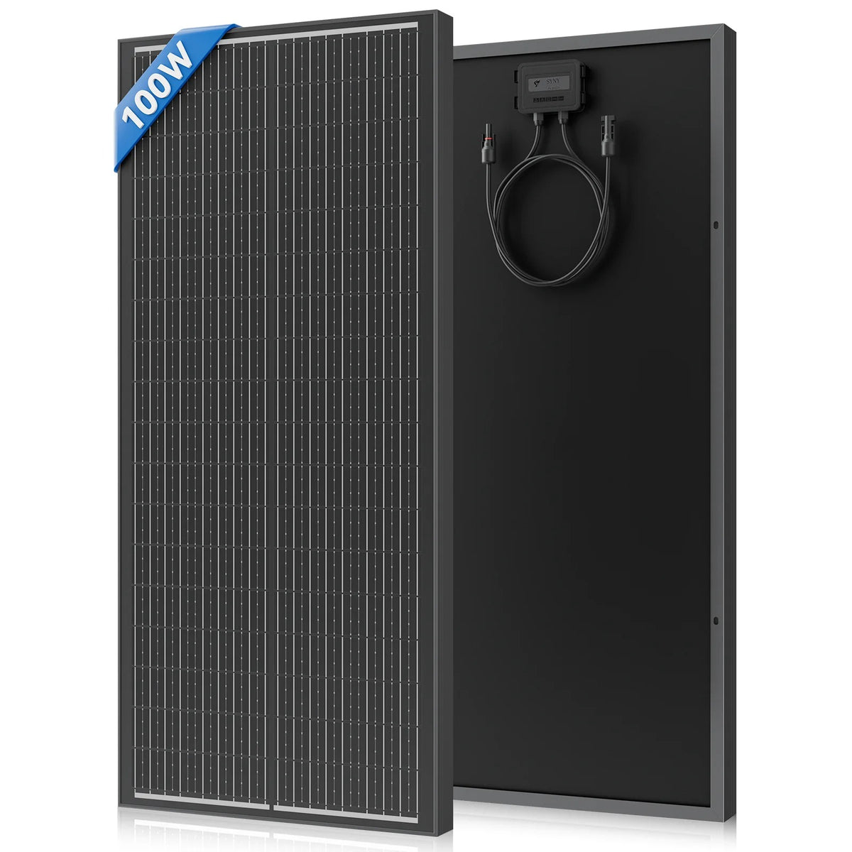 100W aurinkopaneeli – 2 kpl monokiteistä aurinkopaneelia (yhteensä 200W) 