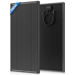 100W aurinkopaneeli – 2 kpl monokiteistä aurinkopaneelia (yhteensä 200W) 
